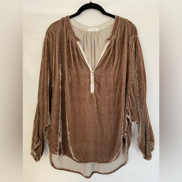Free People x CP Shades Velvet Top - Picture 1 of 10